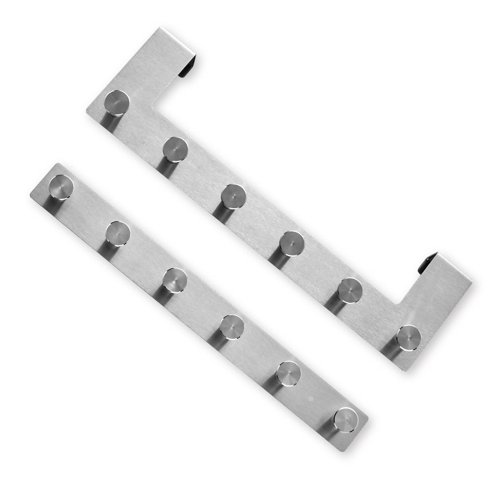 Wall-mounted stainless steel coat rack with five hooks Bowlift