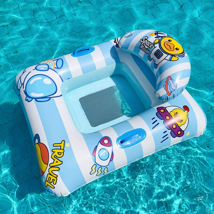 Floating Pool Lounge Chair with Cup Holder Bowlift