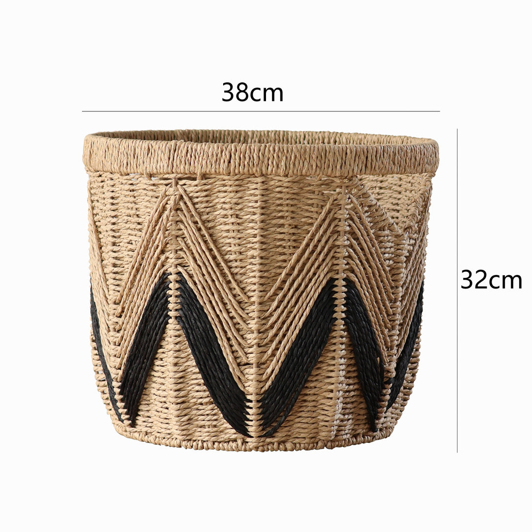 Decorative basket with graphic pattern Bowlift