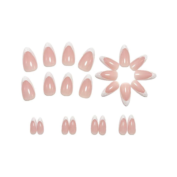 Elegant Artificial Nails with Pointed Design Bowlift