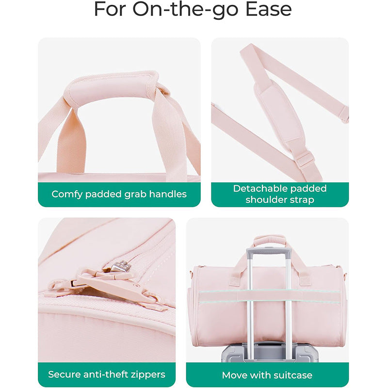 Stylish Travel Bag with Integrated Suit Compartment Bowlift