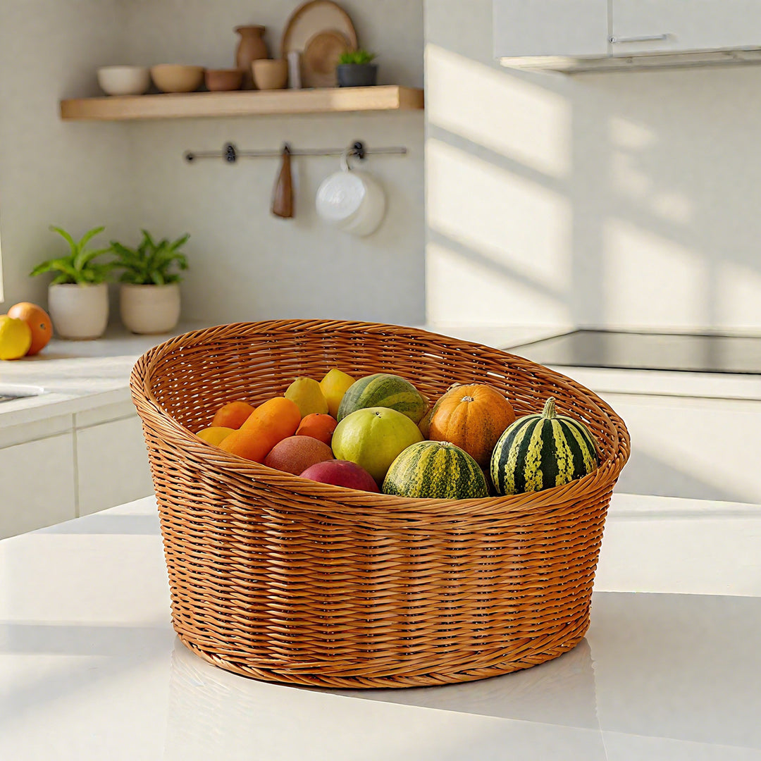 Elegant Woven Serving Tray Bowlift