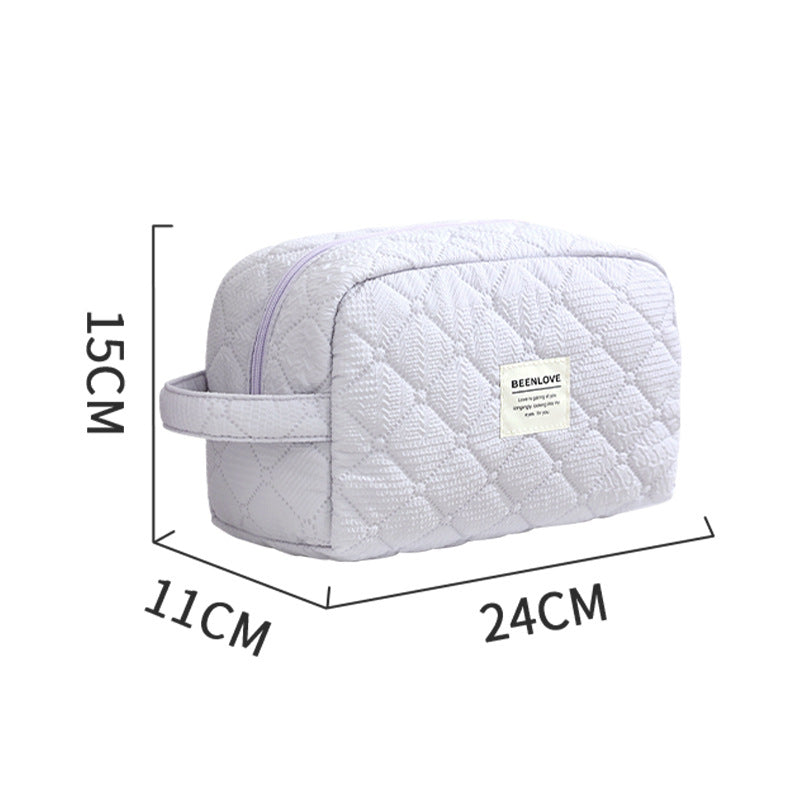 Quilted Travel Toiletry Organizer Bowlift