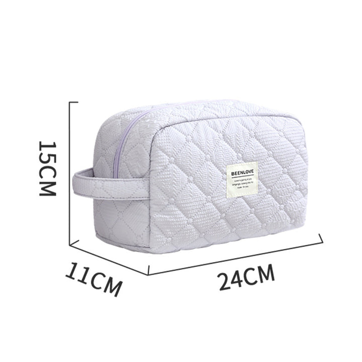Quilted Travel Toiletry Organizer Bowlift
