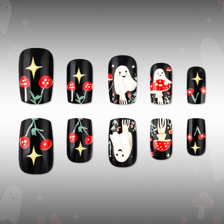 Playful Halloween-Themed Nail Art Set Bowlift