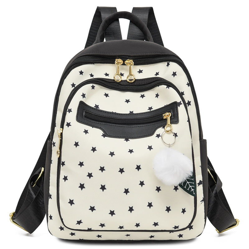 Chic Star Patterned Backpack Bowlift