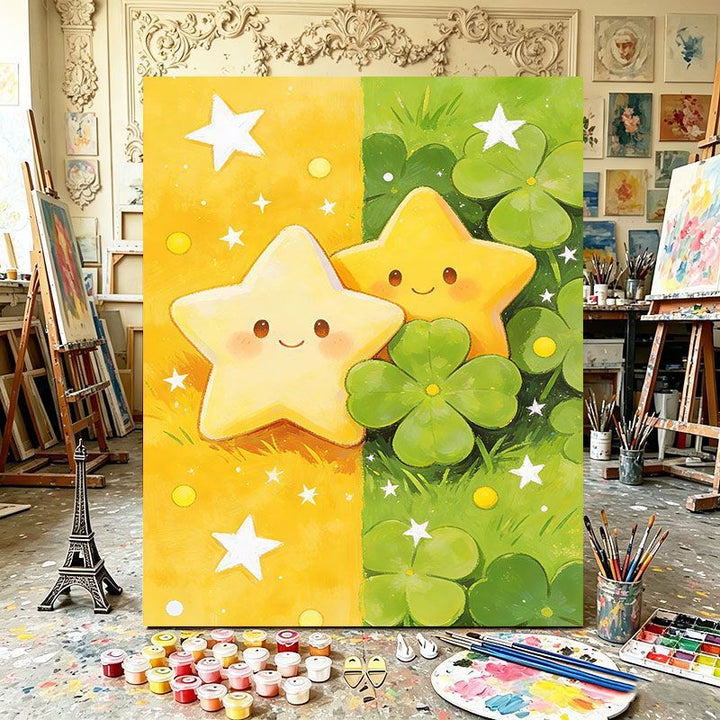 Playful Dual Element Canvas Art Bowlift