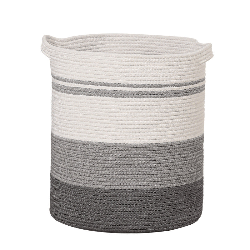Women's storage basket with modern striped design Bowlift