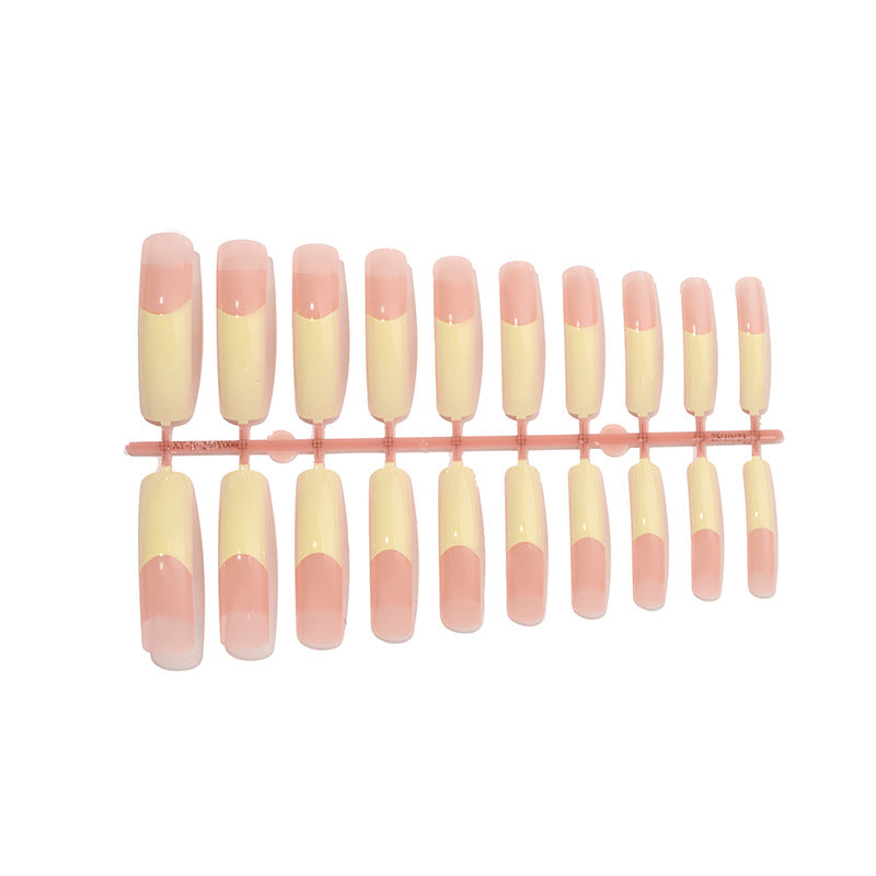 Premium French Tip Press-On Nail Set Bowlift