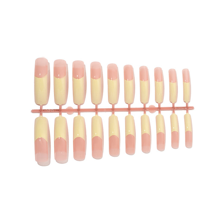 Premium French Tip Press-On Nail Set Bowlift