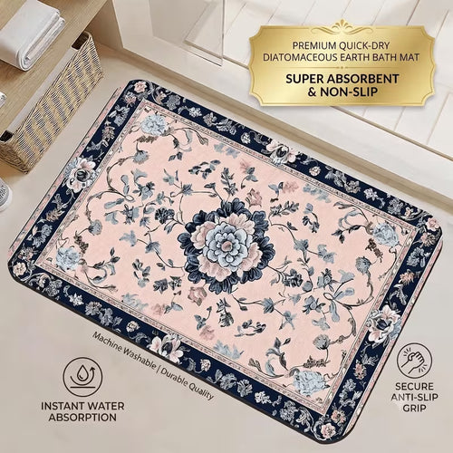 Quick-Dry Diatomaceous Earth Bath Mat Bowlift