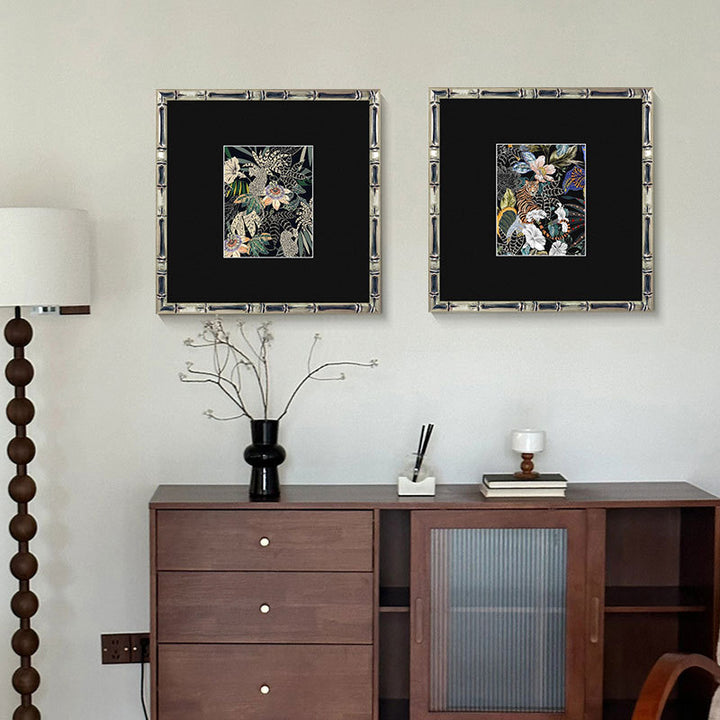 Crazy frames tropical botanical art print