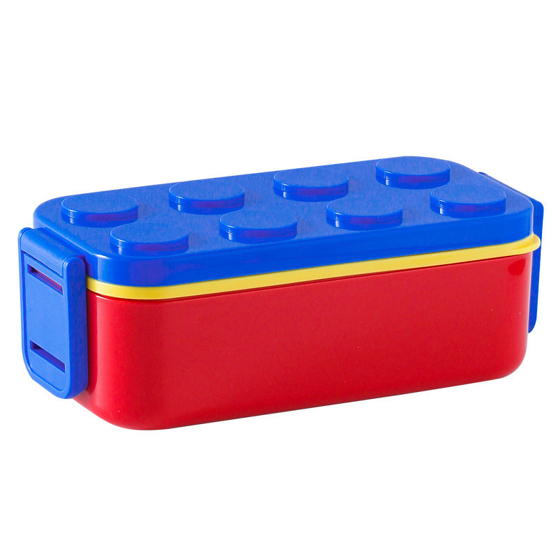 Multi-Compartment Creative LEGO-Inspired Lunch Box