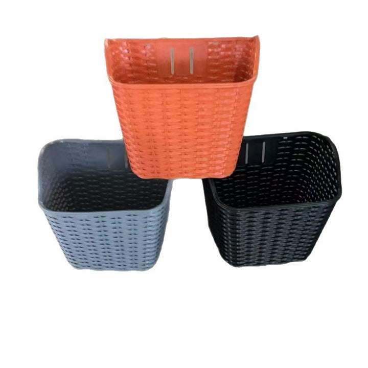 woven quick-release front bike basket with removable mounting bracket Bowlift