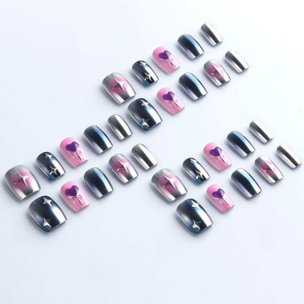 Celestial-Themed Press-On Nail Art Set Bowlift
