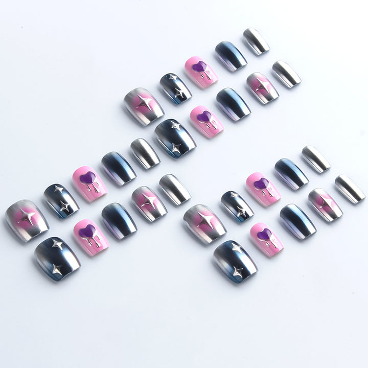 Celestial-Themed Press-On Nail Art Set Bowlift