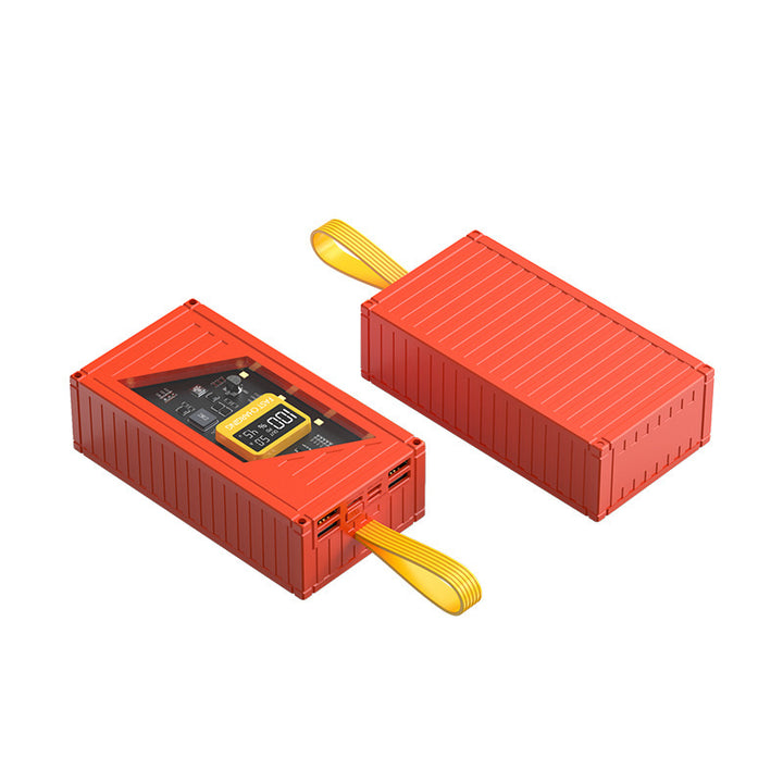 Portable power bank with integrated digital charging status display and fast charging function Bowlift