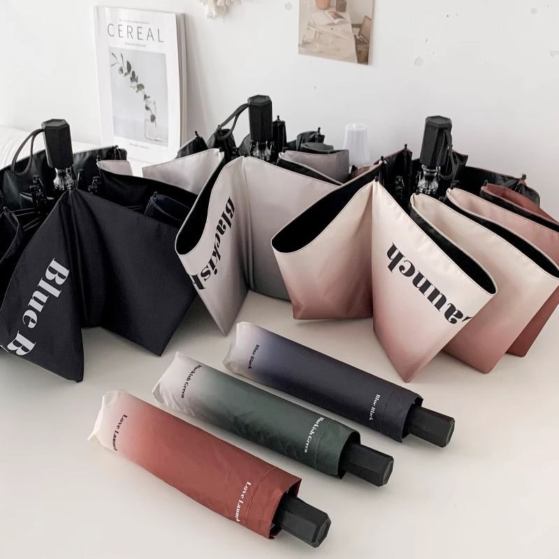 Women's Automatic Umbrella with Elegant Gradient Bowlift