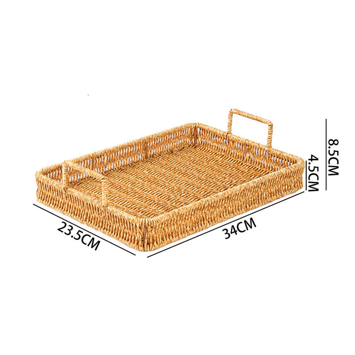Handcrafted Woven Serving Tray Bowlift