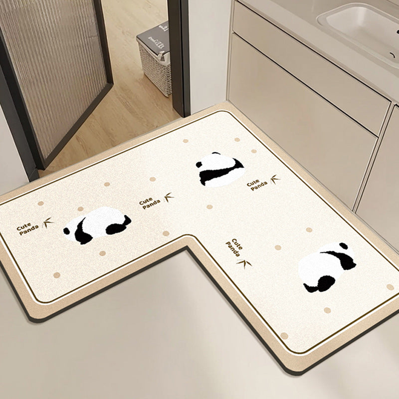 Cute Rabbit Print Bath Mat Bowlift