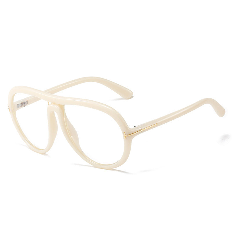 Oversized Fashionable Transparent Pink Sunglasses Bowlift
