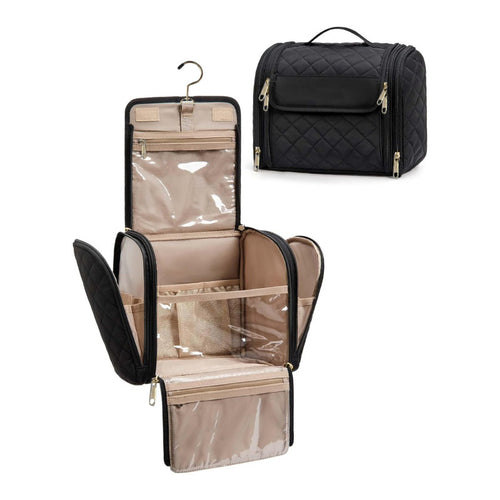 Cosmetic organizer with multiple compartments and practical hanging option Bowlift