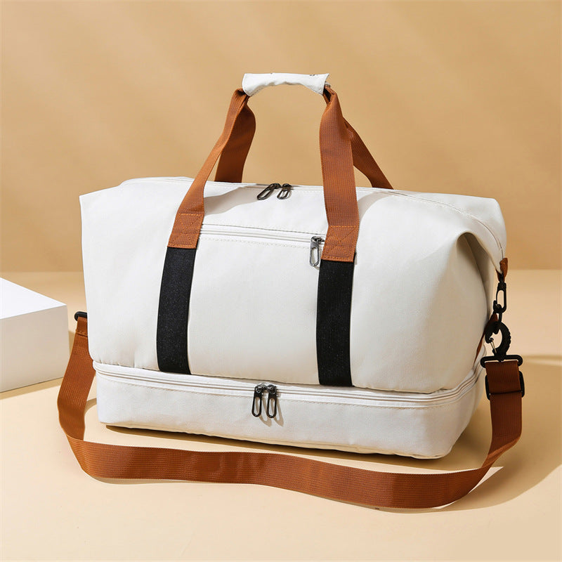 Sporty Travel Bag with Multifunctional Compartments Bowlift