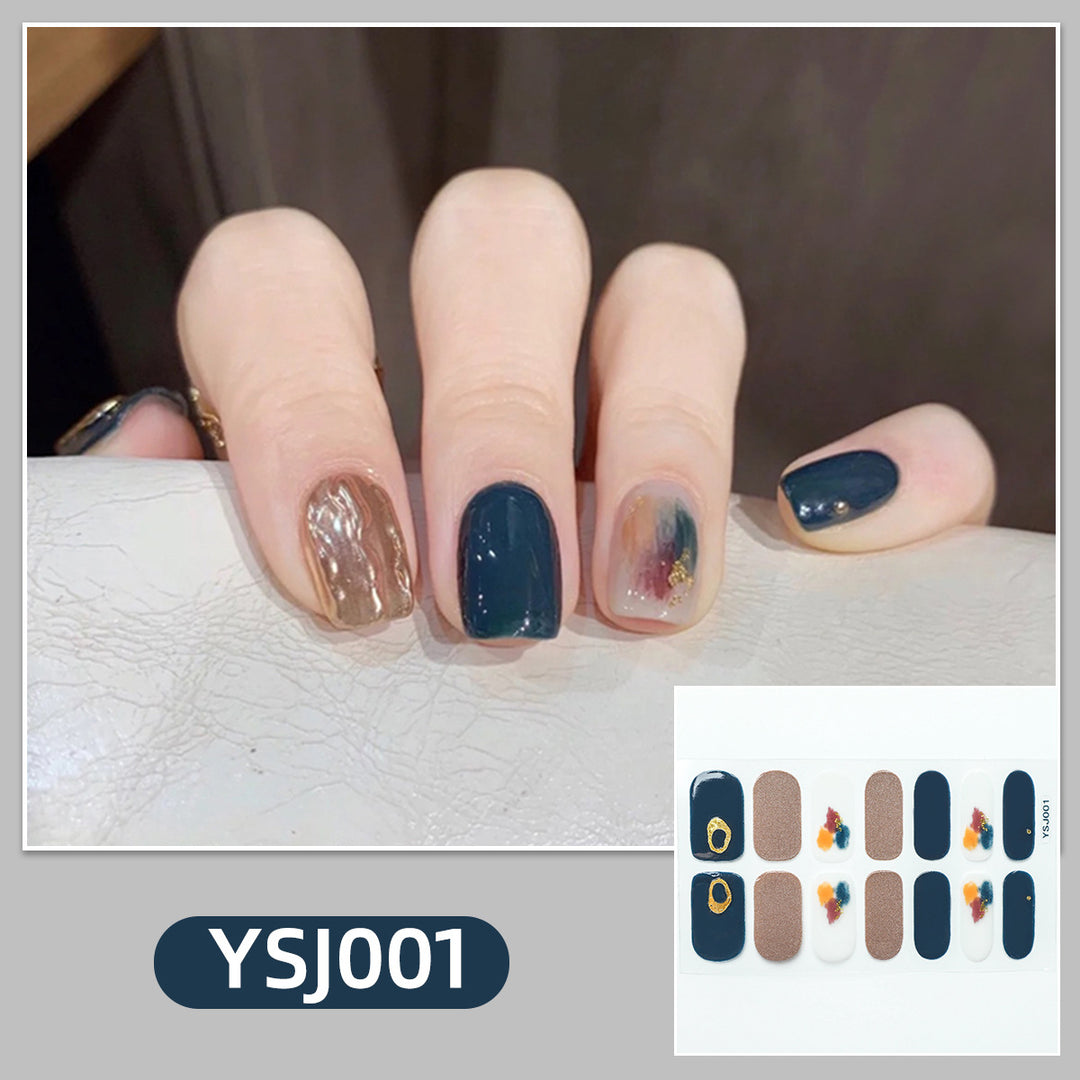 Artistic nail decoration with glitter details Bowlift