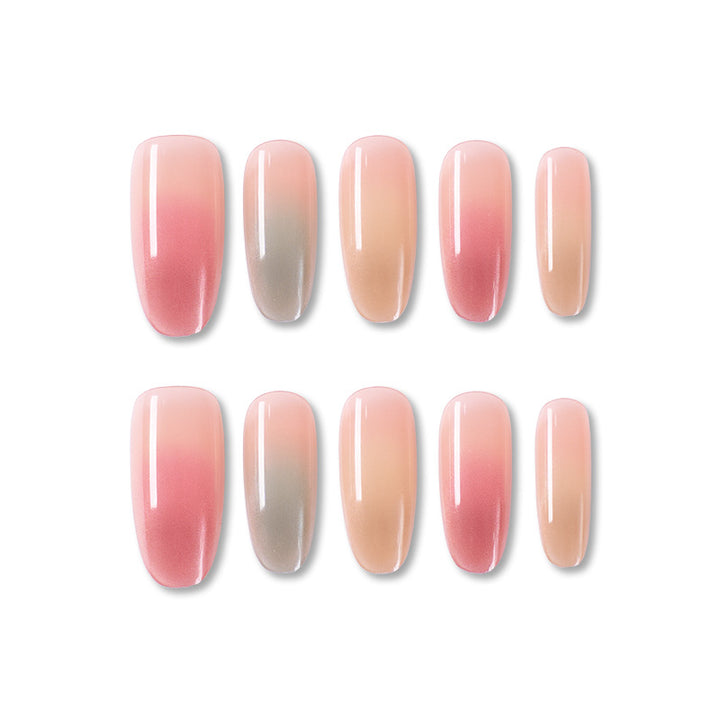 Ombre Gradient Press-On Nails Bowlift