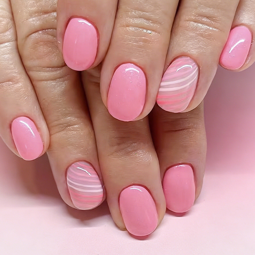 Artistic Pink Gel Nail Art Set Bowlift