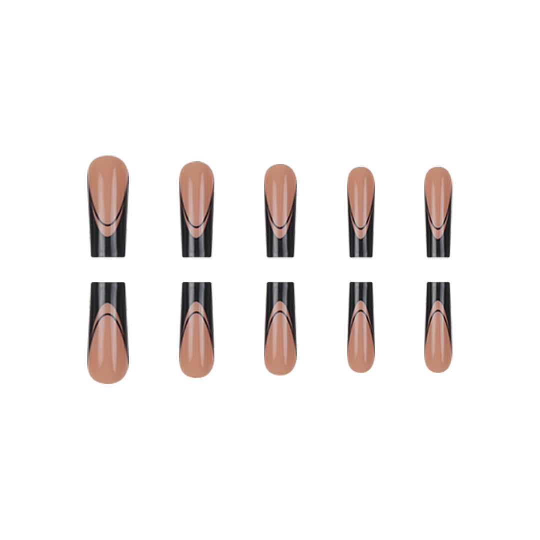 Artistic Long Square Press-On Nails Bowlift