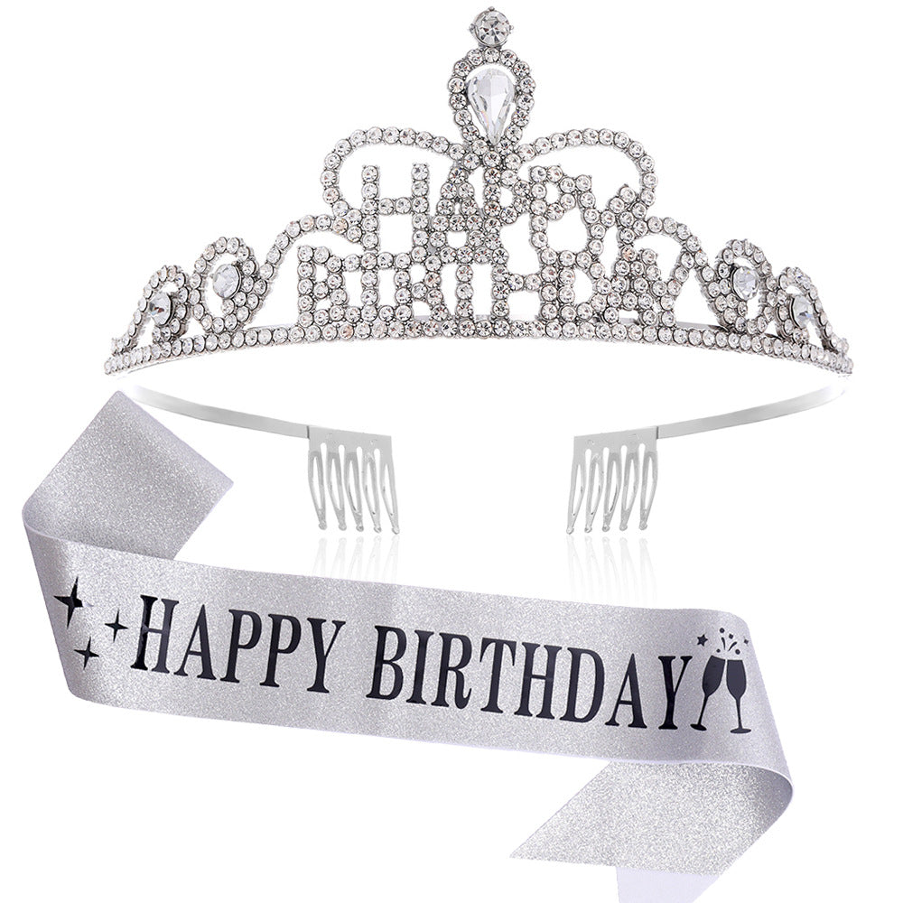 Women Funkenkrone with "Happy Birthday" lettering Bowlift