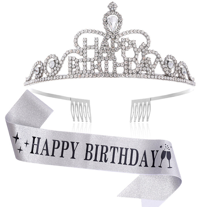 Women Funkenkrone with "Happy Birthday" lettering Bowlift
