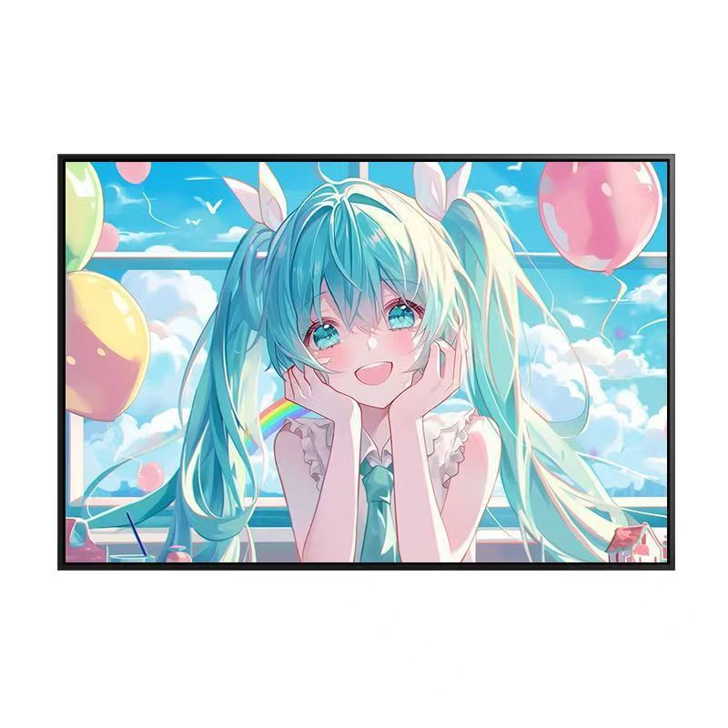 Anime-Themed Illustrated Canvas Art Print Bowlift