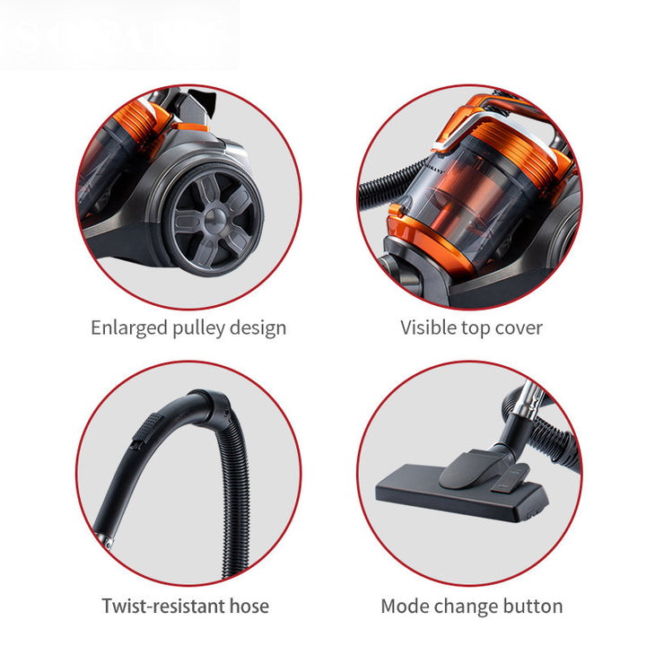High-Suction Bagless Vacuum Cleaner with One-Button Take-Up Function Bowlift