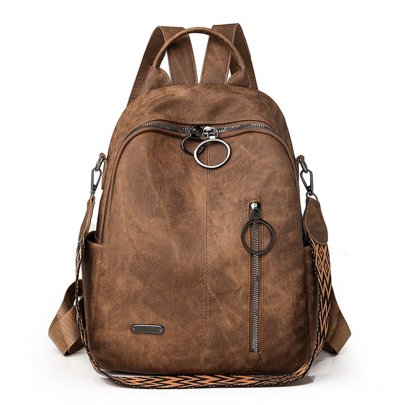 Versatile Textured Casual Backpack Bowlift