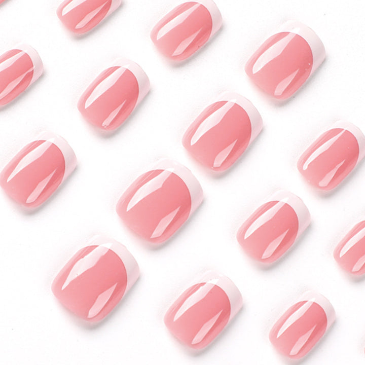 Elegant Nail Art with French Tip Design Bowlift