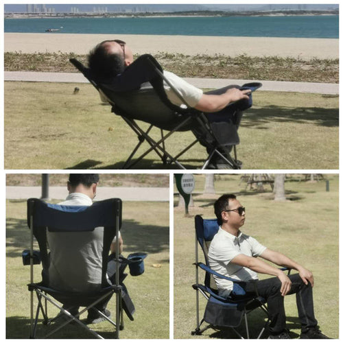 Ladies folding lounge chair with adjustable headrest Bowlift