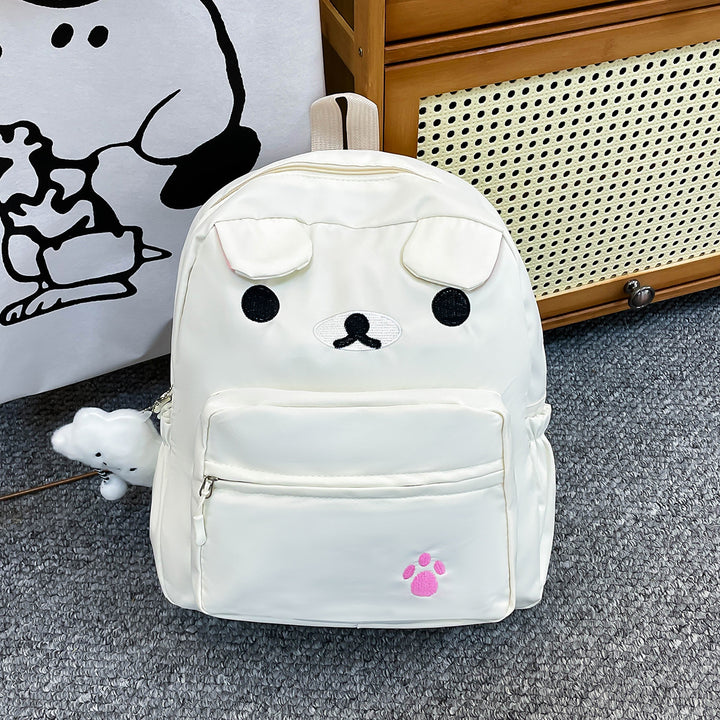 Cute Animal Face Plush Backpack Bowlift