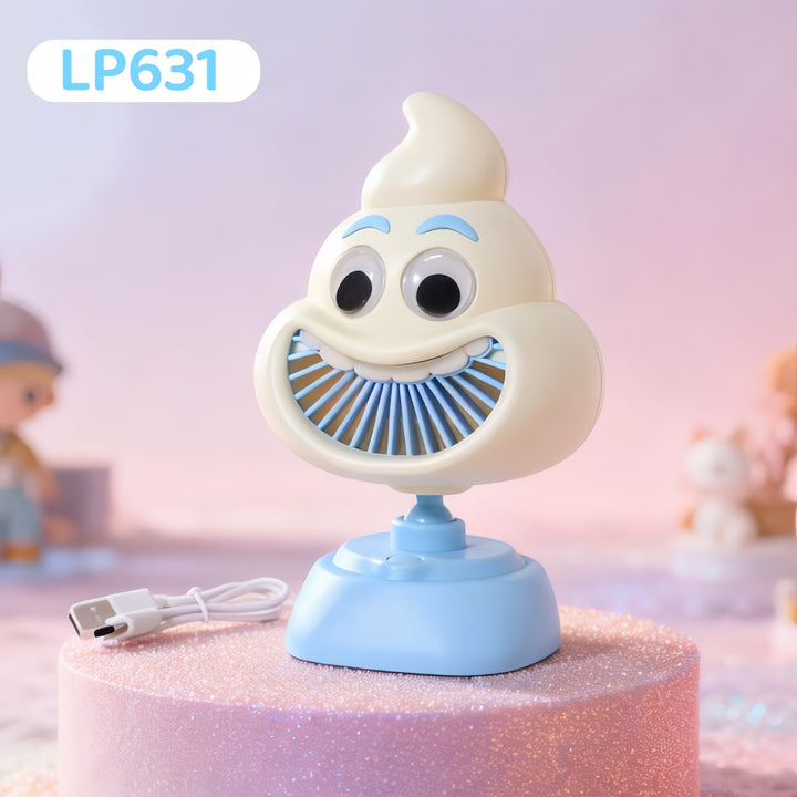 Women's Portable Mini Fan with Cute Design Bowlift