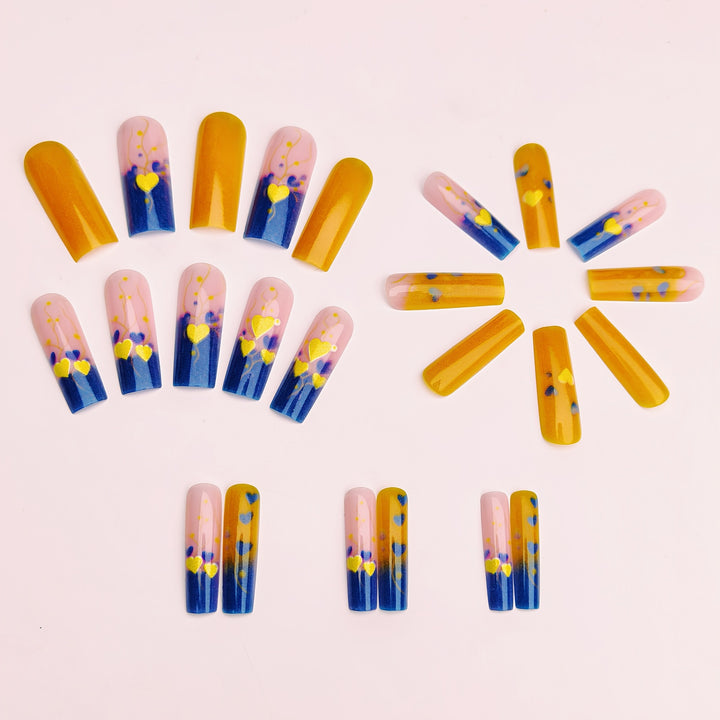 Decorative Heart-Inspired Nail Art Bowlift