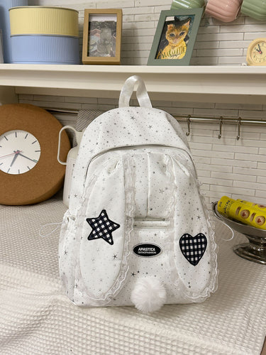 Cute Bunny Ear School Backpack