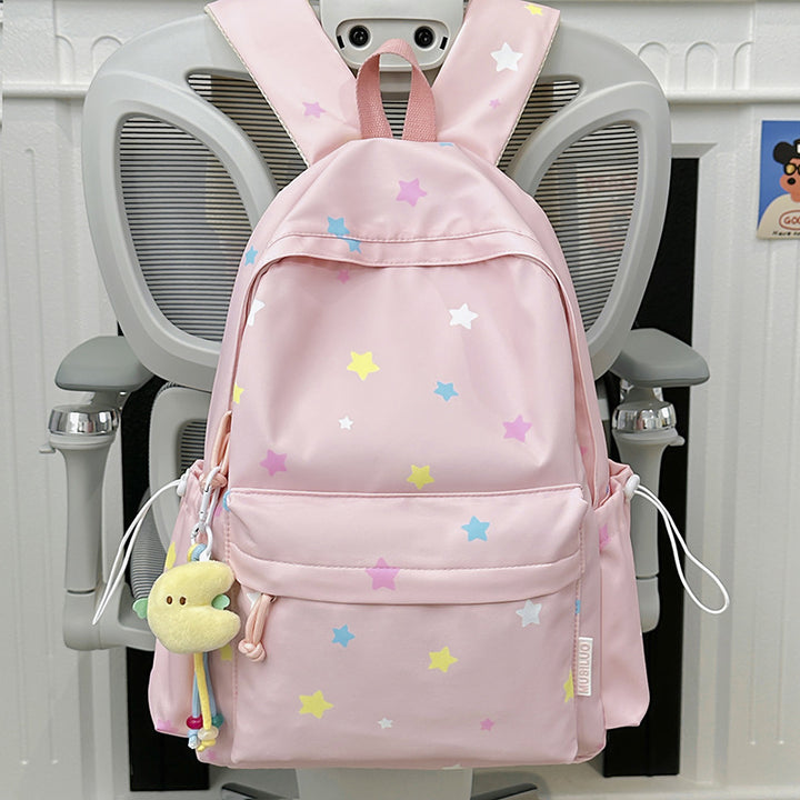 Fun Star Patterned Backpack Bowlift