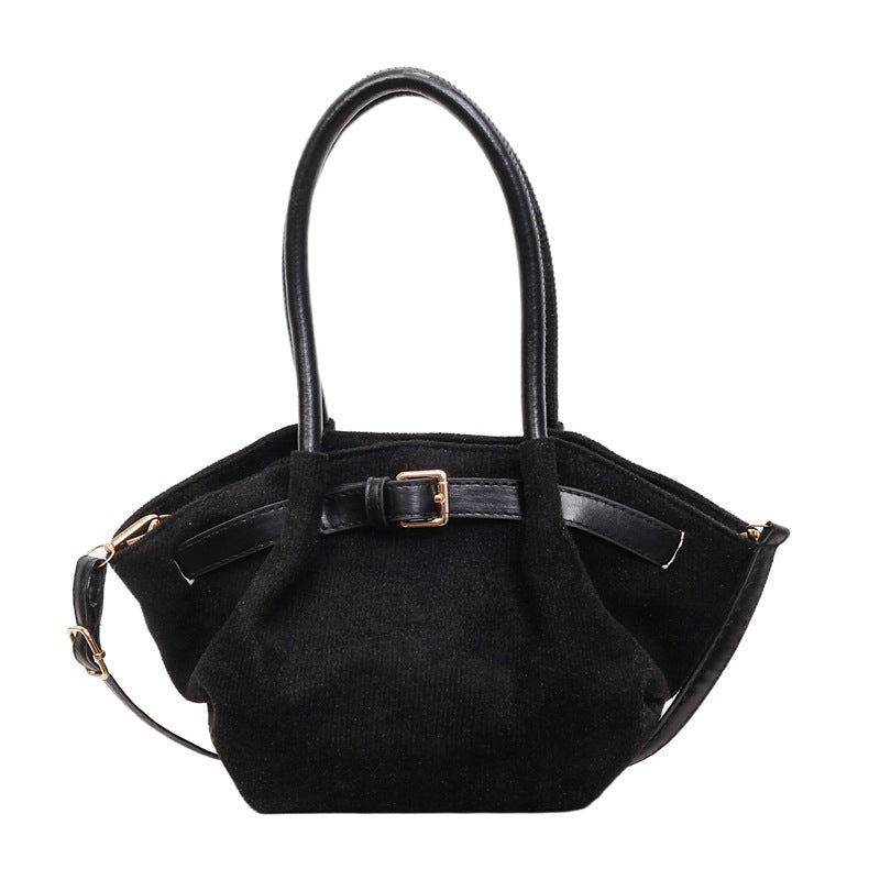 WoChic Suede Satchel Bag Bowlift