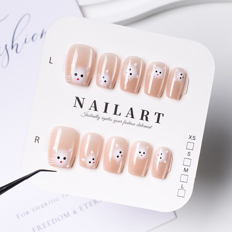 Playful Cartoon-Themed Press-On Nail Art Bowlift