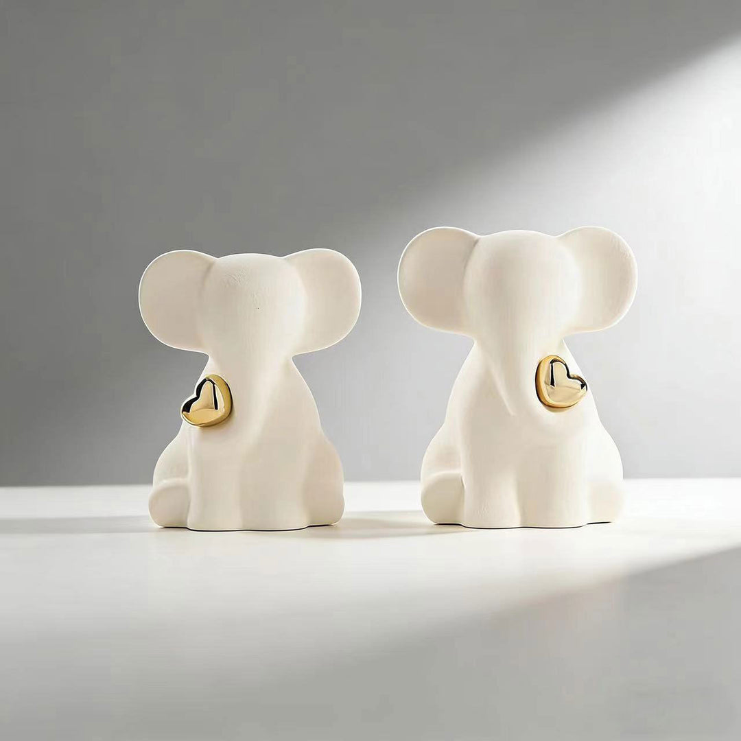 Decorative Elephant Figurine Bowlift
