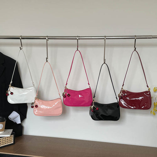WoGlossy Textured Handheld Crossbody Bag Bowlift