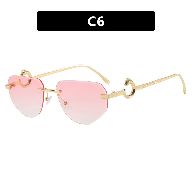 Women's trendy chic sunglasses in modern design with delicate metal frame Bowlift
