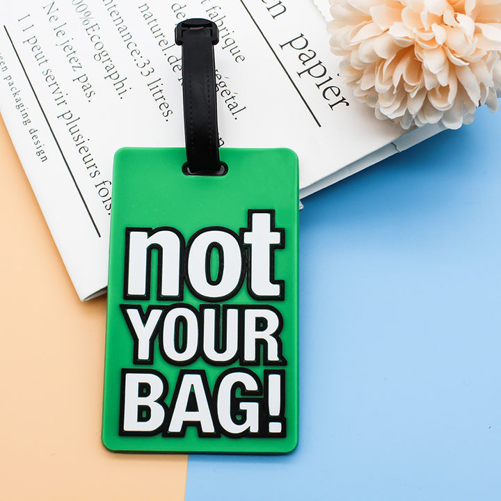 Unisex Luggage Tag with Humorous Saying Bowlift