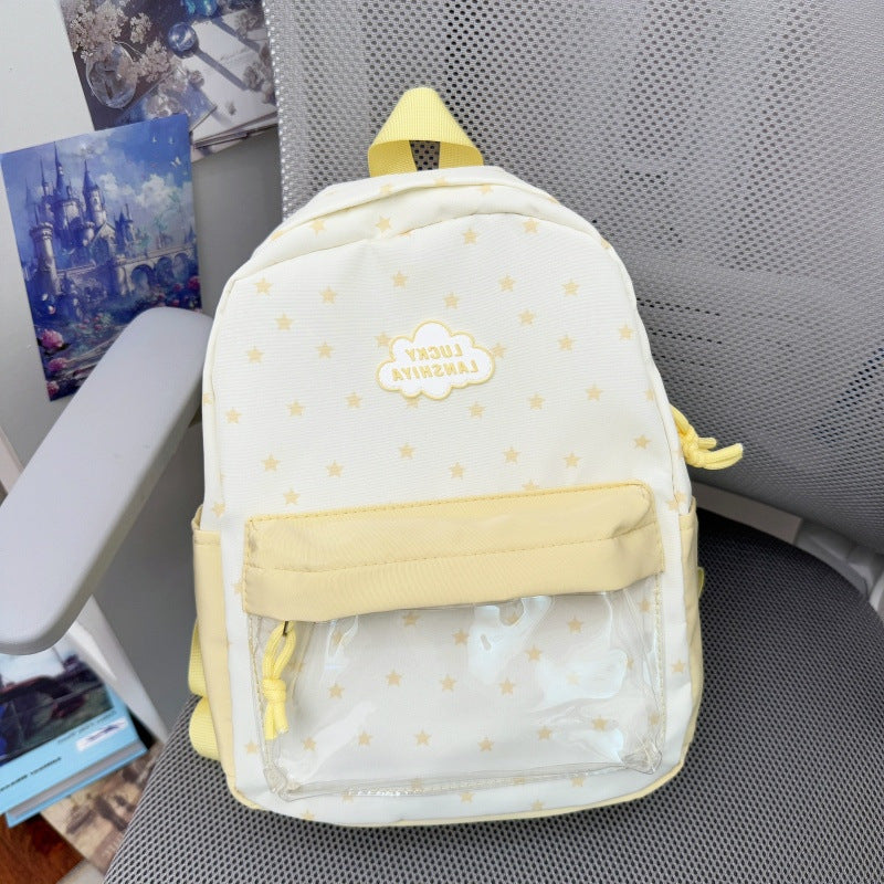 Comfortable Star-Patterned Backpack
